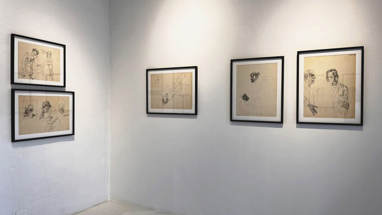 Nicholas Sperakis, Una ventana en The Bowery, vista de exhibición. Cortesía de Galería La Balsa