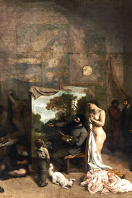«O ateliê do pintor» (1855), Gustave Courbet