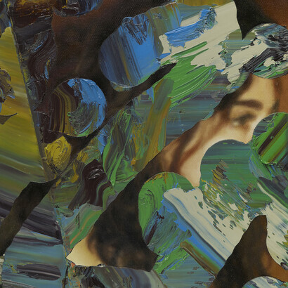 Richard Patterson, Christina by the River, 2015 Oil on canvas, 12 x 10 in. 30.5 x 25.4 cm, (T0010516). Courtesy of Timothy Taylor