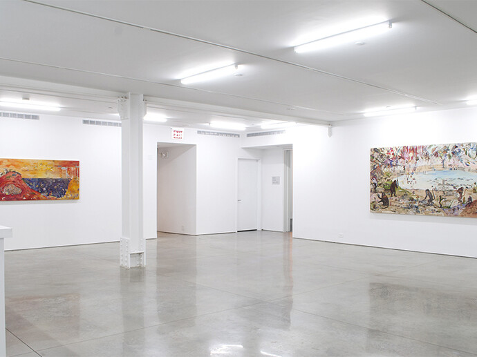 Josh Dorman, installation of "Whorled," 2014. Courtesy of RYAN LEE, New York.