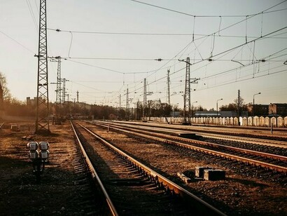 A railway network powered by overhead transmission lines, representing Europe's focus on strengthening strategic resilience