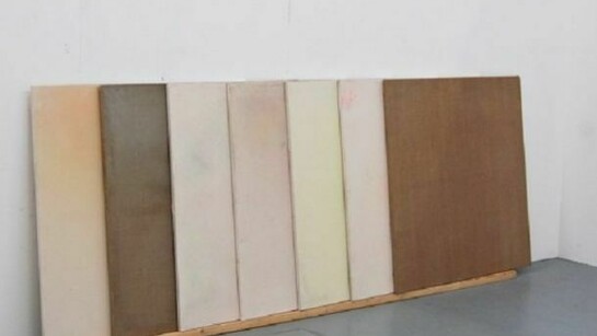 Luke Diiorio, Installation 1 (7 pieces), 2012, oil, acrylic on canvas, 48 x 48 in (122 x 122 cm)