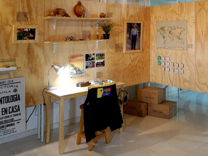 Territorio fósil, vista de exhibición. Cortesía del Museo de Historia Natural La Tatacoa