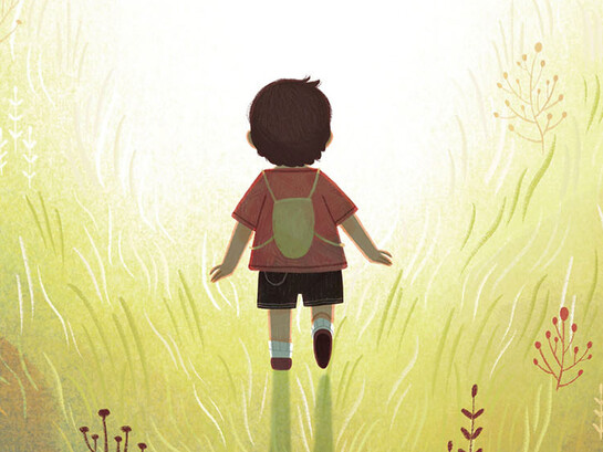 Laura Borio, ilustración de portada de "Walk in the light" (Luca Cattaneo, 2022)