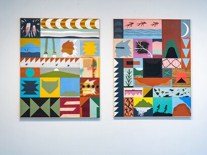 Various artists, Winter group show, exhibition view. Courtesy of Sundaram Tagore Gallery