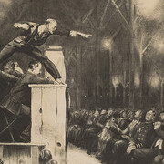 George Bellows, Billy Sunday, 1923. Courtesy of the Cincinnati Art Museum