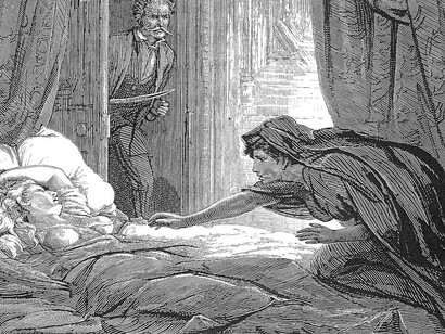 Carmilla in una illustrazione d'epoca