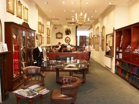 Showroom of Henry Poole in Savile Row, © Henry Poole & Co