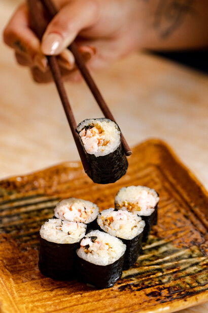 Sushi creations from Bar des Prés in London, UK