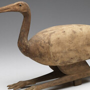Unknown artist, Egyptian, Coffin for an ibis, 664-30 BCE or later, Wood and glass, 31.6 x 54 x 15.5 cm (12 7/16 x 21 1/4 x 6 1/8 inches) Anonymous gift 57.001