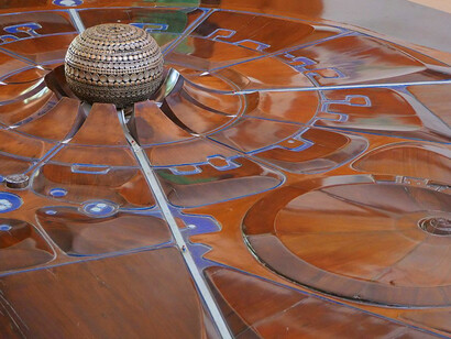  Modello del layout di Auroville, Pondicherry, India