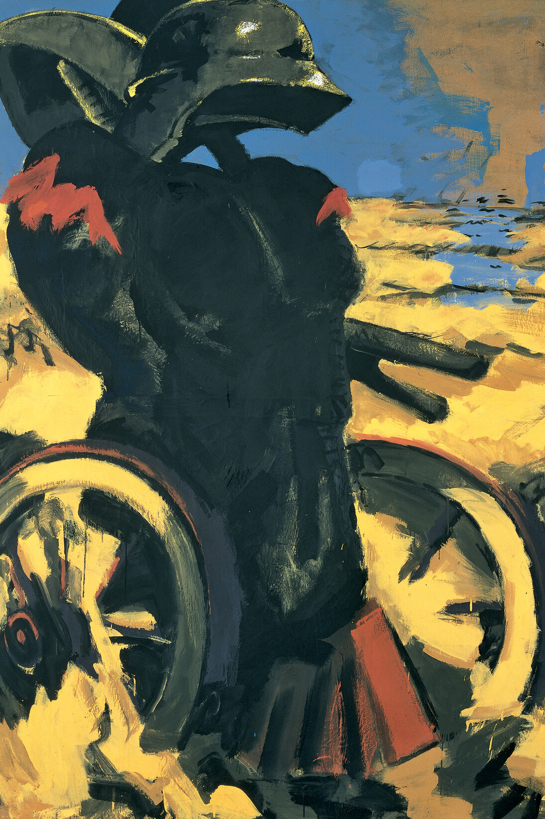Markus Lüpertz, Schwarz Rot Gold I - dithyrambisch, 1974 © Kunstmuseum Stuttgart © ADAGP, Paris 2015
