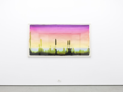 Juan Manuel Rodríguez, Amanecer infinito, vista de exhibición. Cortesía de Galería Xippas