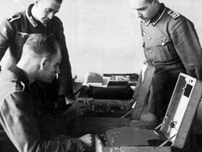 Máquina Enigma. Courtesy of Espacio Fundación Telefónica