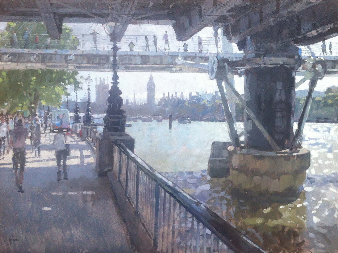 Benjamin Hope, Under Hungerford, Oil on Board
2015, 40 x 30 cm
