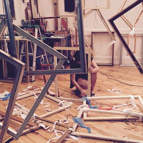 Shaqayeq Arabi, Study of an upturned ziggurat. Courtesy of the artist.