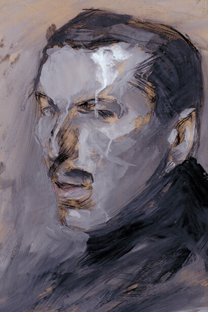 Umberto Boccioni, Autoritratto, 1909
43,4 x 38,4 cm, carboncino e tempera
Milano, Civico Gabinetto dei Disegni del Castello Sforzesco
