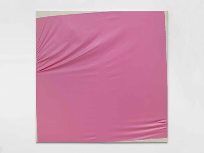 Steven Parrino, Candy stevens (Pink disaster) (detail), 1988. Courtesy of Museum Haus Konstruktiv
