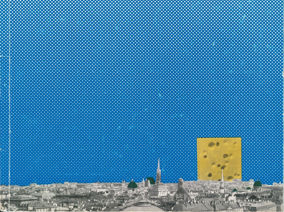 Bau Magazine, Issue 1-2, detail, 1968 (Front cover, design by Hans Hollein), Published by Zentralvereinigung der Architekten Österrreichs (Central Association of Austrian Architects), Courtesy the artists and estates

