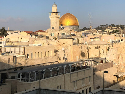 One of Islam's most revered loactions, the Al-Aqsa quarter, Jerusalem