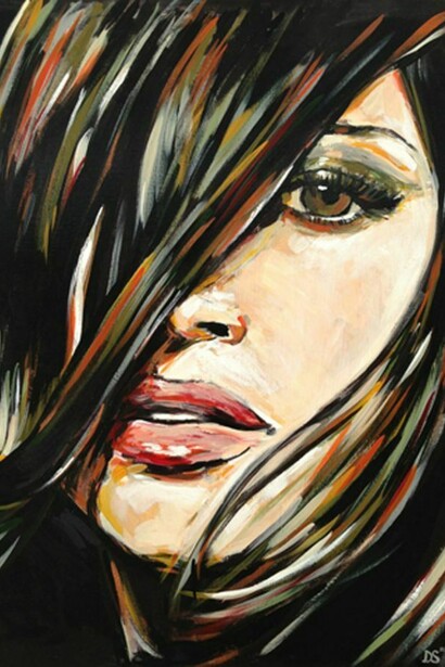 Daniel Simeonov, brunette, Acrylic on Canvas, 30" x 24"