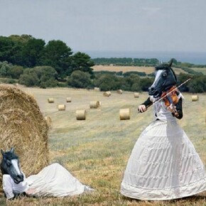 Polixeni Papapetrou, The Violinist, 2012, pigment print, 41 x 41 inches, ed. of 8