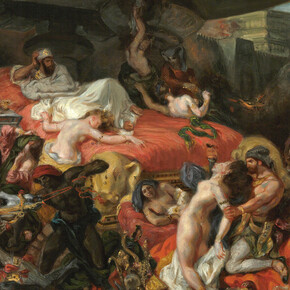 Eugène Delacroix, The Death of Sardanapalus (reduced replica), 1846, Oil on canvas, 73.7 x 82.4 cm © Philadelphia Museum of Art, Pennsylvania, The Henry P. McIlhenny, Collection in memory of Frances P. McIlhenny, 1986 (1986-26-17)