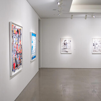 Various artists, Resilience and reflection an artistic response to October 7th, exhibition view. Courtesy of David Benrimon Fine Art Gallery
