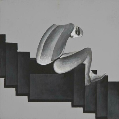 Dream 124, 2016, acrylic on wood, 20.5 x 20.5 cm. Courtesy of Ayyam 