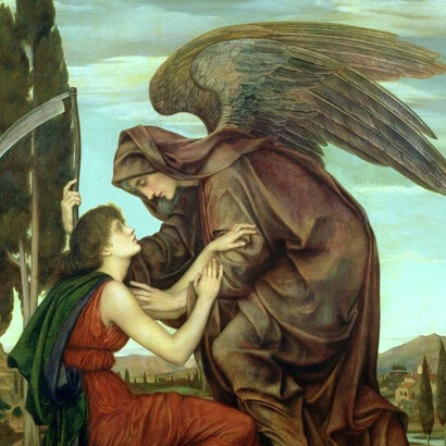 «Azrael, el ángel de la muerte», de Evelyn De Morgan (1855-1919)