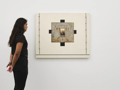 Llyn Foulkes, Time’s witness, exhibition view. Courtesy of The Pit Gallery