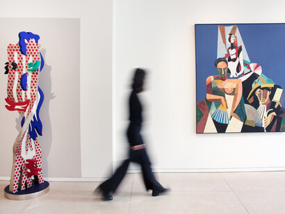 Various artists, Pim pam pop, exhibition view. Courtesy of Opera Gallery