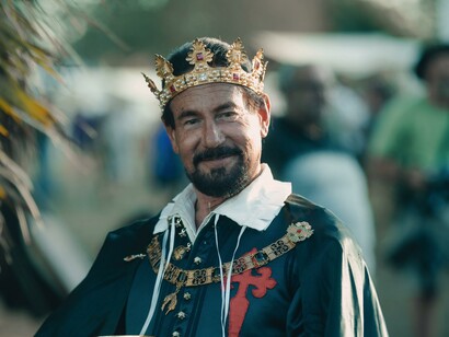 O rei simbolizando o colonizador