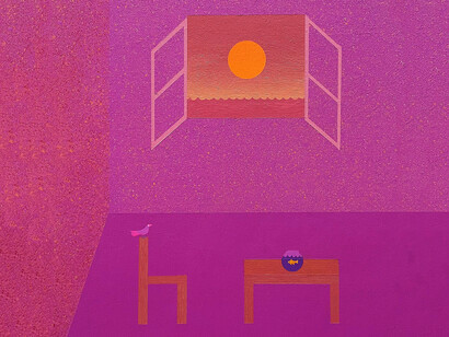 Aitor Lajarin-Encina, Bird and fish( detail), 2025. Courtesy of Pentimenti Gallery