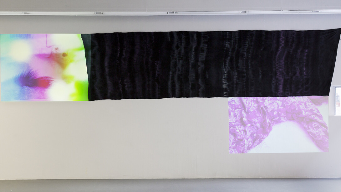 Installation view, Woodall, Hilary Lloyd, Temple Bar Gallery + Studios, 2017. Photo by Kasia Kaminska