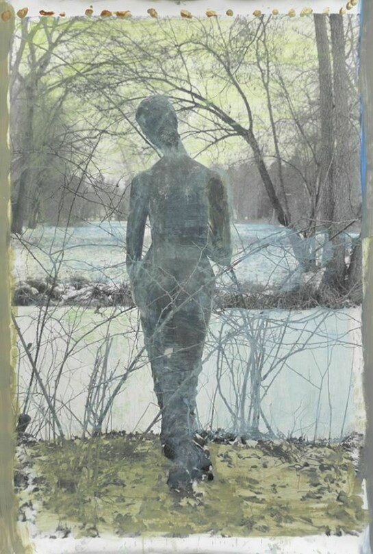 Jeff Cowen, Statua 12, 2013, Silver Gelatin Print, Mixed Media, 171 x 127 cm, 67 1/3 x 50 in © Jeff Cowen, Berlin