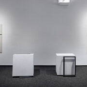 Sepp Auer, line · plane · space, exhibition view. Courtesy of Schlossmuseum Linz