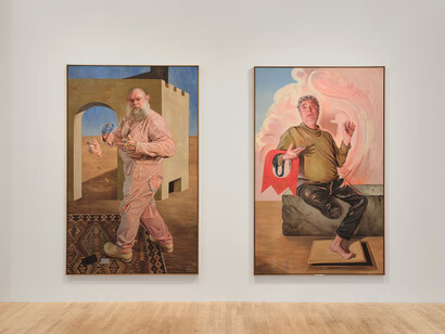 Kati Heck, Dear cobalt monsters, exhibition view. Courtesy of Bortolami Gallery