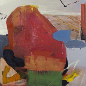 Eamon Colman, Summer wind blew the park from its moorings, 2015, oil on linen, 120 x 120 cm