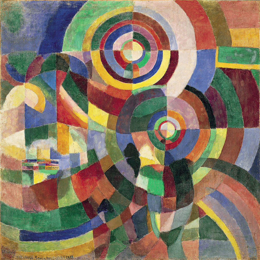 Sonia Delaunay, Electric Prisms 1914, Musée National d’Art Moderne, Paris (RMN) © Pracusa 2014083
