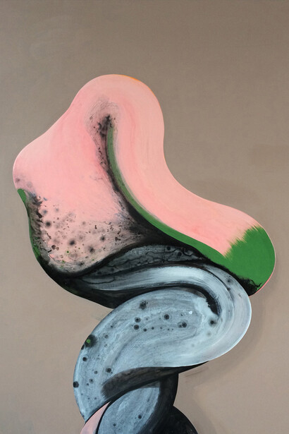 Ian Hughes, Untitled (Taupe), 2014, Acrylic on canvas, 72x60 inches