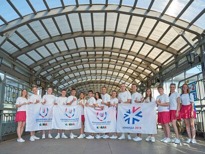 Lo staff delle Universiadi di Almaty