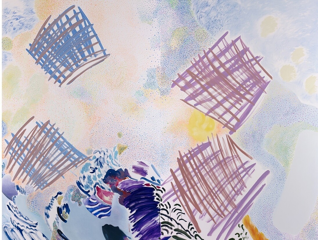 Tamara K.E. 'the wide open' 2013, oil on canvas  280 x 350 cm
