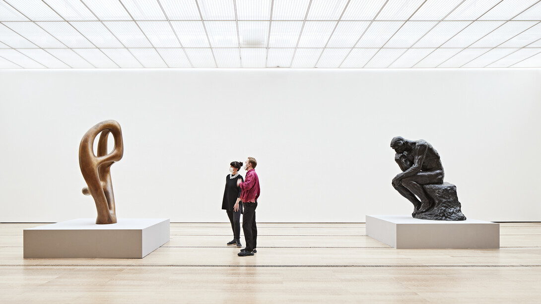 Rodin/Arp, installation view. Courtesy of Fondazione Beyeler