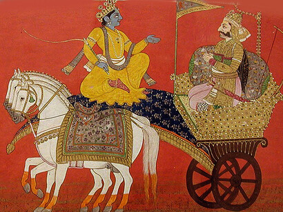 Illustration from the Bhagavad Gita series, created around 1820, from the Edwin Binney 3rd Collection