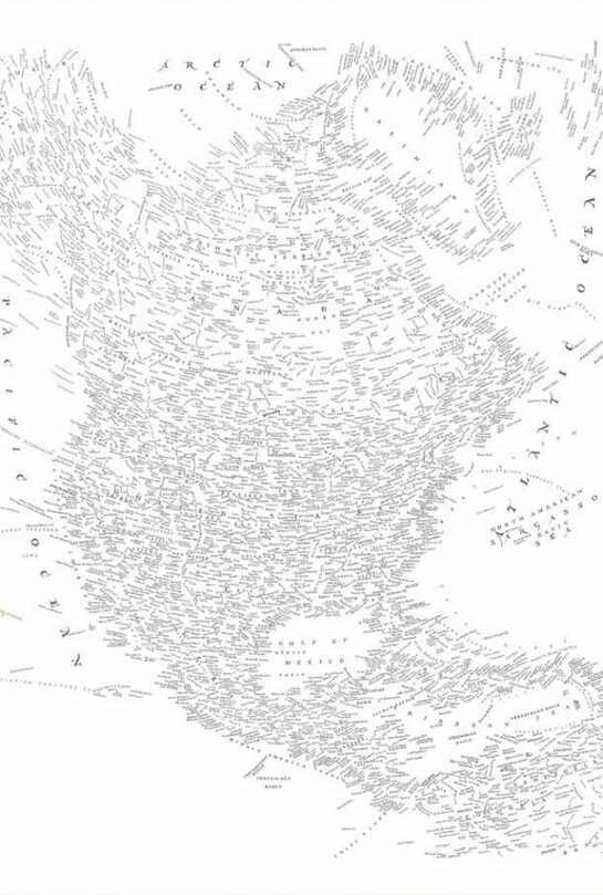 Kim Rugg. North American, 2013, ink on paper, 21.25 x 26 inches