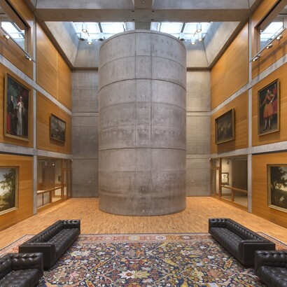 O Yale Center for British Art, na New Haven (Estados Unidos), outra obra de Louis Kahn