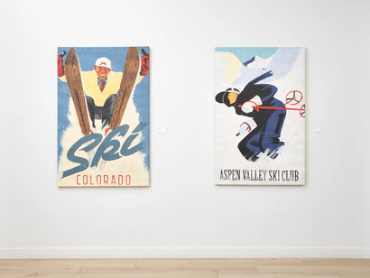 Robert Thomas, Ski country, exhibition view. Courtesy of Casterline Goodman Gallery