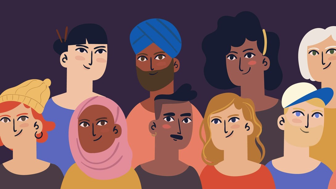 Illustrazione della multiculturalità nel mondo