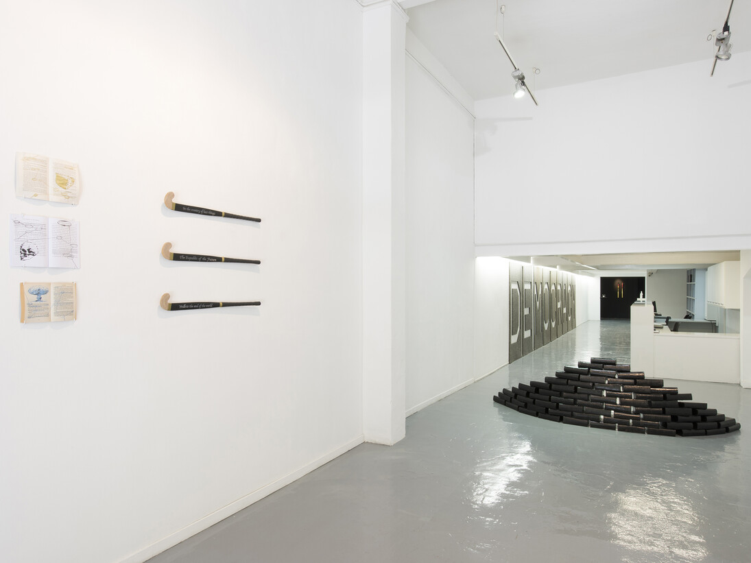 View of the exhibition of Avelino Sala "Walk to the end of the world". Image courtesy of ADN Gallery